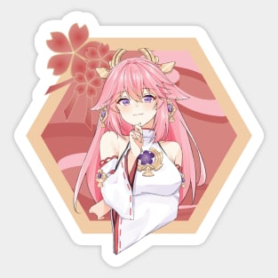 Yae Miko -Genshin Impact Sticker